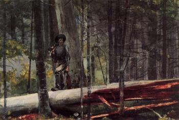 Winslow Homer : Hunter in the Adirondacks